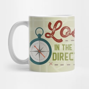 Lost in the Right Direction Map Mug